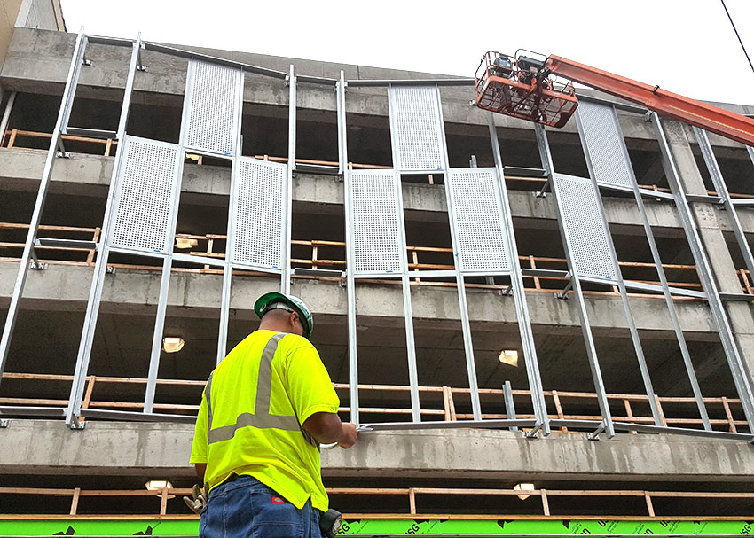 custom perforated metal panels